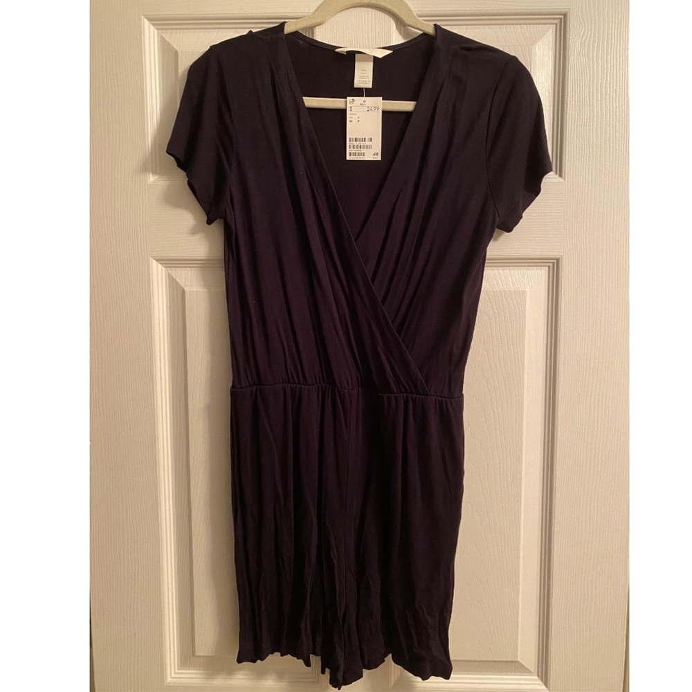 Navy blue romper from H&M. New with tags.